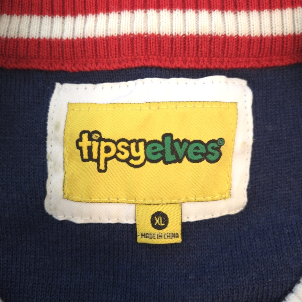 Tipsy Elves Men's Big Package Ugly Christmas Sweater - Picture 7 of 11